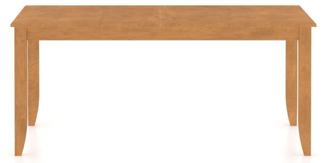 Canadel Rectangular Dining Table 3868 with EE Legs in Honey Washed, side view