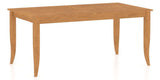 Canadel Rectangular Dining Table 3868 with NN Legs in Honey Washed, three-quarter view