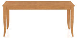 Canadel Rectangular Dining Table 3868 with NN Legs in Honey Washed, side view