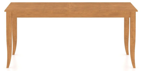 Canadel Rectangular Dining Table 3868 with NN Legs in Honey Washed, side view