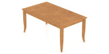 Canadel Rectangular Dining Table 3868 with NN Legs in Honey Washed, view from above