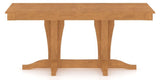 Canadel Rectangular Dining Table 3868 with XC Base in Honey Washed, side view