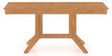 Canadel Rectangular Dining Table 3868 with XQ Base in Honey Washed, side view