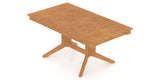 Canadel Rectangular Dining Table 3868 with XQ Base in Honey Washed, view from above