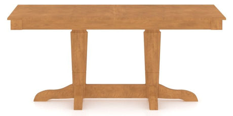 Canadel Rectangular Dining Table 3868 with YY Base in Honey Washed, side view