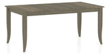 Canadel Rectangular Dining Table 3868 with NN Legs in 08 Shadow, three-quarter view