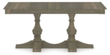 Canadel Rectangular Dining Table 3868 with TP Base in 08 Shadow, side view