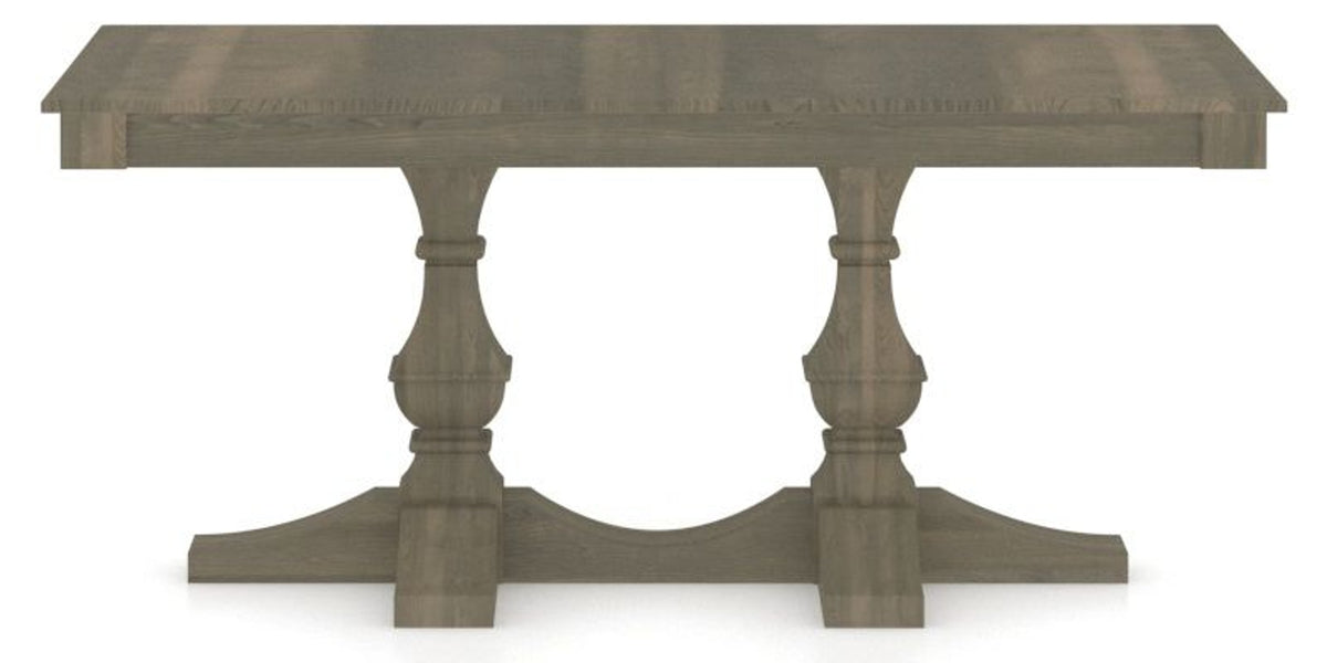 Canadel Rectangular Dining Table 3868 with TP Base in 08 Shadow, side view