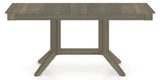 Canadel Rectangular Dining Table 3868 with XQ Base in 08 Shadow, side view