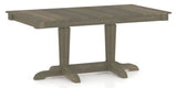 Canadel Rectangular Dining Table 3868 with YY Base in 08 Shadow, three-quarter view