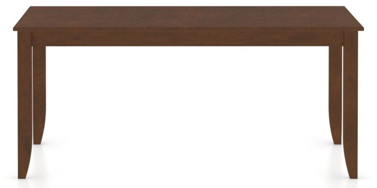 Canadel Rectangular Dining Table 3868 with EE Legs in 19 Cognac Washed, side view