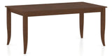 Canadel Rectangular Dining Table 3868 with NN Legs in 19 Cognac Washed, three-quarter view