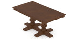 Canadel Rectangular Dining Table 3868 with TP Base in 19 Cognac Washed, view from above