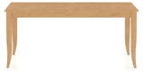 Canadel Rectangular Dining Table 3868 with NN Legs in 20 Caramel Washed, side view