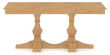 Canadel Rectangular Dining Table 3868 with TP Base in 20 Caramel Washed, side view