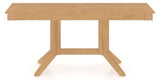 Canadel Rectangular Dining Table 3868 with XQ Base in 20 Caramel Washed, side view