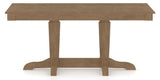 Canadel Rectangular Dining Table 3868 with YY Base in 25 Pecan Washed, side view