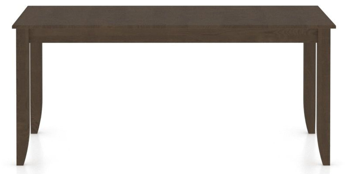 Canadel Rectangular Dining Table 3868 with EE Legs in 29 Hazelnut Washed, side view