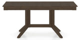 Canadel Rectangular Dining Table 3868 with XQ Base in 29 Hazelnut Washed, side view