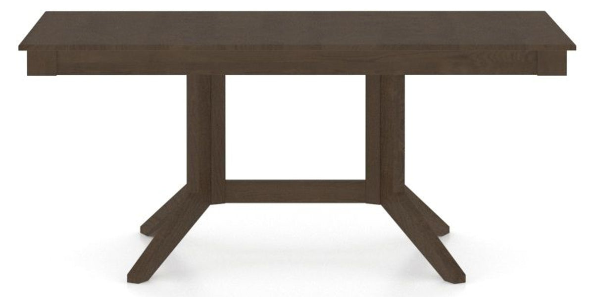 Canadel Rectangular Dining Table 3868 with XQ Base in 29 Hazelnut Washed, side view