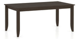 Canadel Rectangular Dining Table 3868 with EE Legs in 59 Davy's Grey, three-quarter view