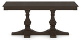 Canadel Rectangular Dining Table 3868 with TP Base in 59 Davy's Grey, side view