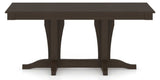Canadel Rectangular Dining Table 3868 with XC Base in 59 Davy's Grey, side view