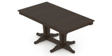Canadel Rectangular Dining Table 3868 with XC Base in 59 Davy's Grey, view from above