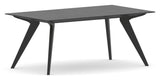 Canadel Downtown Rectangular Dining Table 4072 in Peppercorn Washed, three-quarter view
