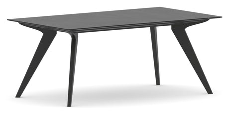 Canadel Downtown Rectangular Dining Table 4072 in Peppercorn Washed, three-quarter view