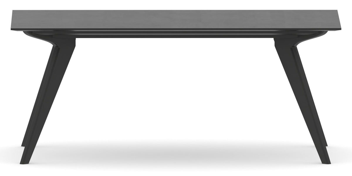 Canadel Downtown Rectangular Dining Table 4072 in Peppercorn Washed, side view