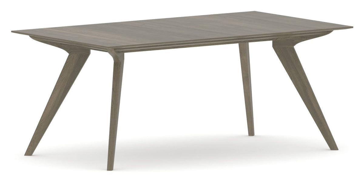Canadel Downtown Rectangular Dining Table 4072 in 08 Shadow, three-quarter view