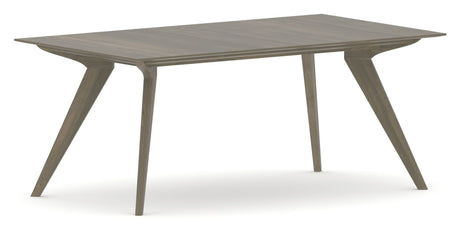 Canadel Downtown Rectangular Dining Table 4072 in 08 Shadow, three-quarter view