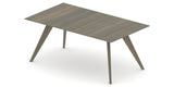 Canadel Downtown Rectangular Dining Table 4072 in 08 Shadow, view from above