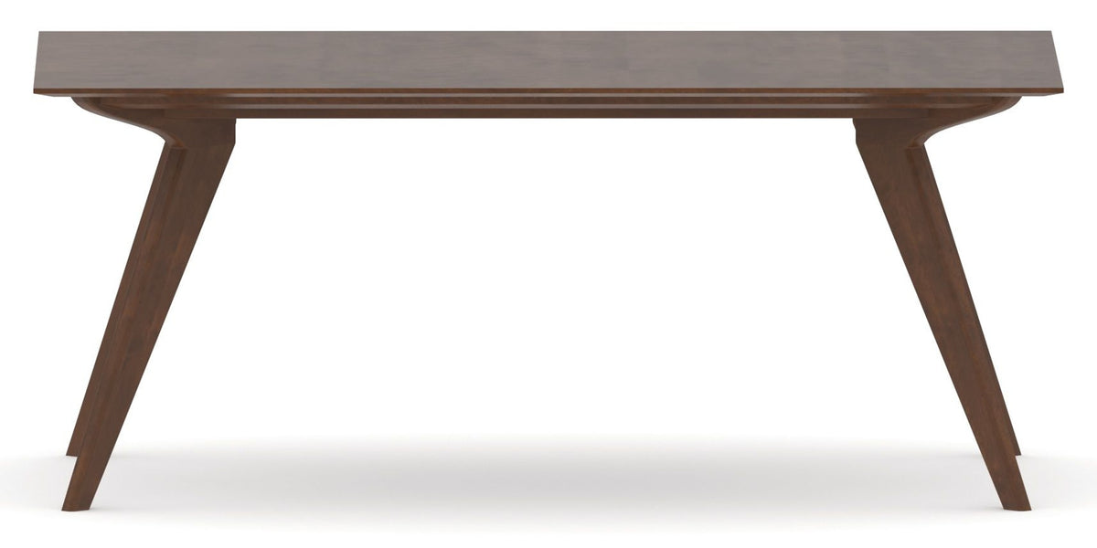 Canadel Downtown Rectangular Dining Table 4072 in 19 Cognac Washed, side view