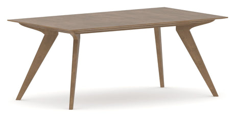 Canadel Downtown Rectangular Dining Table 4072 in 25 Pecan Washed, three-quarter view