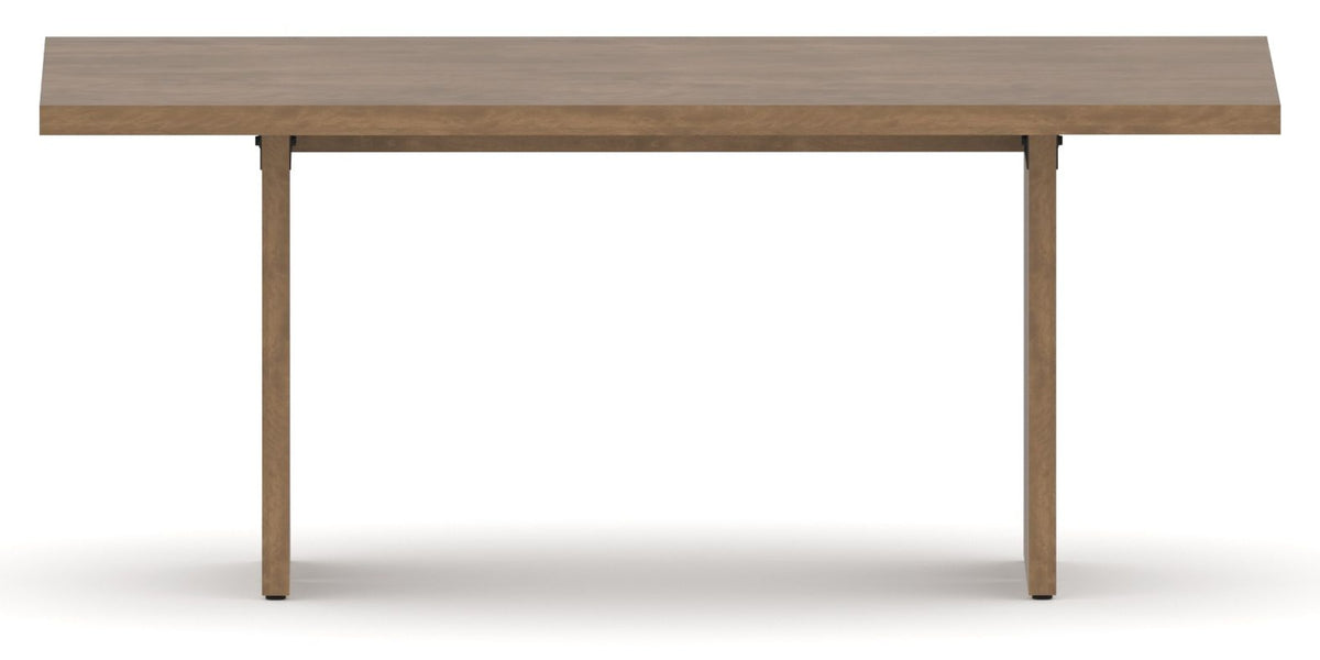 Canadel Modern Rectangular Dining Table 4072 with MP Base in Small Size, side view