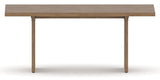 Canadel Modern Rectangular Dining Table 4072 with MP Base in Small Size, side view