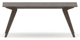 Canadel Downtown Rectangular Dining Table 4072 in 29 Hazelnut Washed, side view