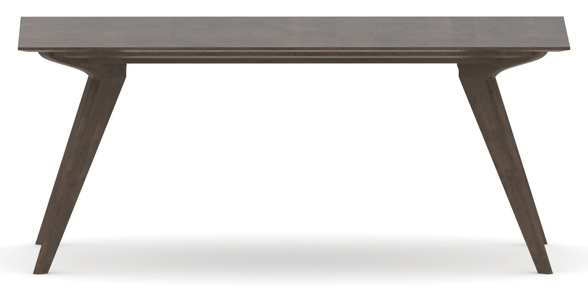 Canadel Downtown Rectangular Dining Table 4072 in 29 Hazelnut Washed, side view