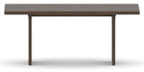Canadel Modern Rectangular Dining Table with MP Base in 29 Hazelnut Washed and Small Size, side view