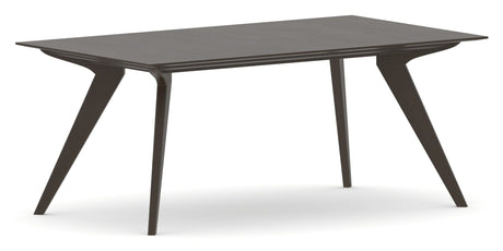 Canadel Downtown Rectangular Dining Table 4072 in 59 Davy's Grey, three-quarter view