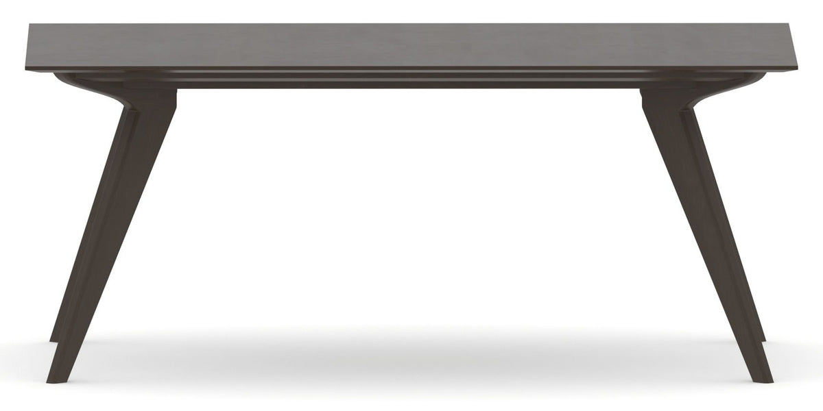 Canadel Downtown Rectangular Dining Table 4072 in 59 Davy's Grey, side view