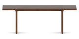 Canadel Modern Rectangular Dining Table with MP Base in 19 Cognac Washed and Large Size, side view