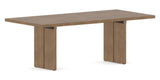 Canadel Modern Rectangular Dining Table 4072 with MP Base in Large Size, three-quarter view