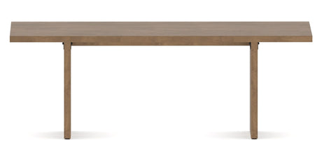 Canadel Modern Rectangular Dining Table 4072 with MP Base in Large Size, side view