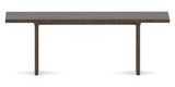 Canadel Modern Rectangular Dining Table with MP Base in 29 Hazelnut Washed and Large Size, side view