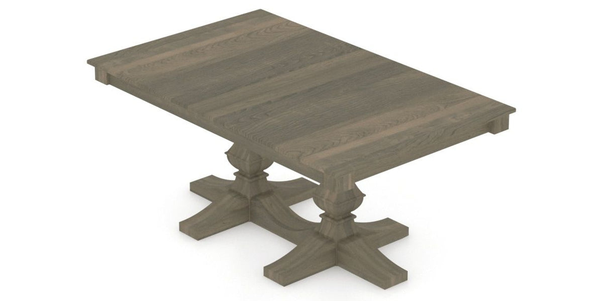 Canadel Diamond Dining Table in Shadow, view from above