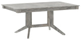 Canadel Splay Dining Table in Shadow, three-quarter view