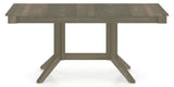 Canadel Splay Dining Table in Shadow, side view